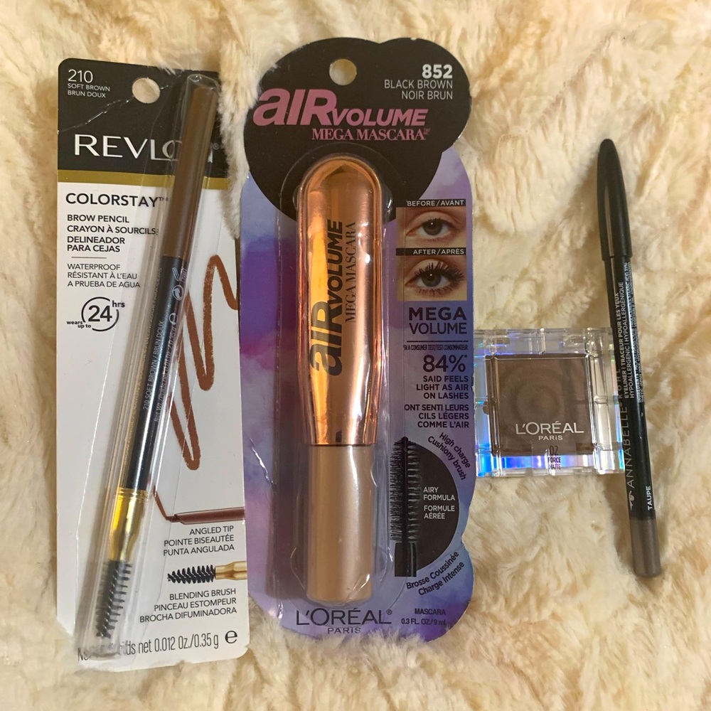 🥳HOST PICK🥳 4 items Makeup bundle,mascara,eyeliner,eyebrow pencil &eyeshadow NWT
